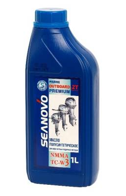 Масло моторное Seanovo (Сеаново) полусинтетическое для двухтактных моторов TC-W3 (1л)