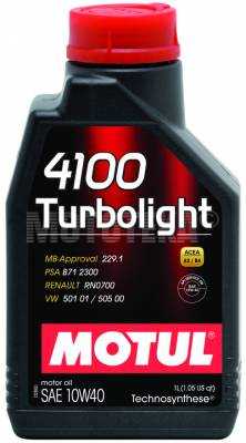 Масло моторное MOTUL (Мотюль) Turbolight, SAE 10W-40 (1л)