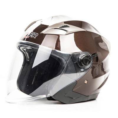 Шлем мото открытый HIZER (Хайзер) B208 (M) #1 gray (2 визора)