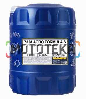 7858 Mannol (Маннол) AGRO FORMULA S 20 л. Синтетическое моторное масло