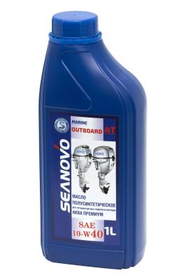 Масло моторное Seanovo (Сеаново) полусинтетическое для четырёхтактных моторов SAE 10W-40 (1л)