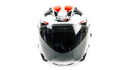 Шлем мото открытый GTX 278 (XL) #3 WHITE/RED BLACK (2 визора) - купить с доставкой, цены в интернет-магазине Мототека