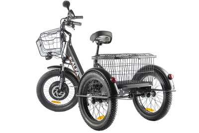 Электровелосипед трёхколёсный Eltreco (Эльтреко) GREEN CITY e-ALFA Trike