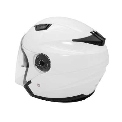 Шлем мото открытый KIOSHI (Киоши) 516 Solid со стеклом и очками белый (S) - купить с доставкой, цены в интернет-магазине Мототека