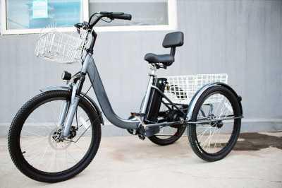 Электровелосипед GreenCamel (ГринКэмел) Трайк - B (R24 500W 48V 15Ah) задний привод, 7скор Серый