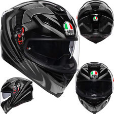 Шлем мото интеграл AGV (АГВ) K-5 S MULTI Hurricane 2.0 Black/Silver XS - купить с доставкой, цены в интернет-магазине Мототека