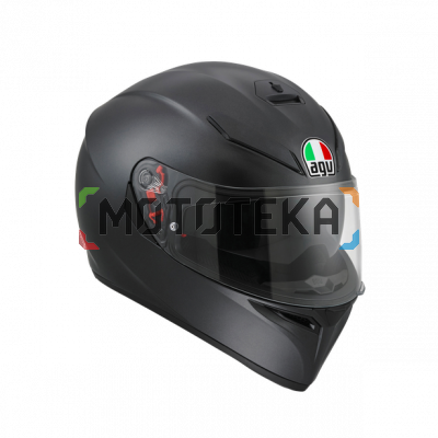 Шлем мото интеграл AGV (АГВ) K-3 SV MONO Matt Black (L)