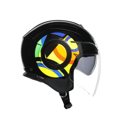 Шлем мото открытый AGV (АГВ) ORBYT TOP Sun&Moon 46 Black S