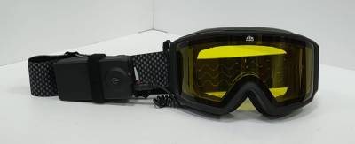 Очки снегоходные AiM (Аим) (PRO) 190-100 Accu Heated Goggles Black Matt 