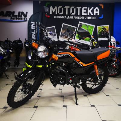 Мопед Мотомир TRICKLER 2 чёрный/оранжевый