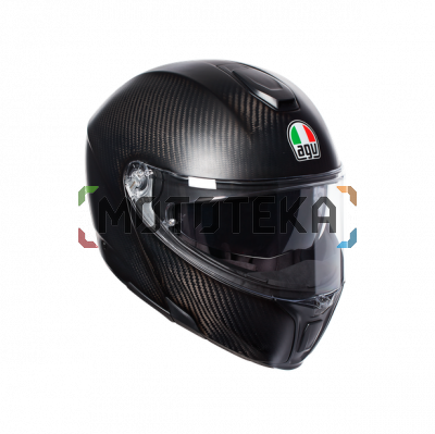 Шлем мото модуляр AGV (АГВ) SPORTMODULAR MONO Matt Carbon XS