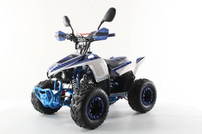 Квадроцикл детский Motax (Мотакс) ATV Mikro 110 белый/синий (машинокомплект)