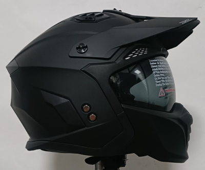 Шлем мото RSX Samurai (711) черный матовый XS
