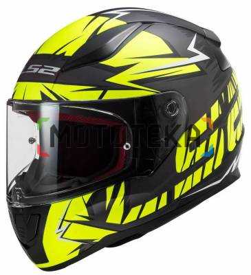 Шлем мото интеграл LS2 (ЛС2) FF353 Rapid Cromo Черно-Желтый