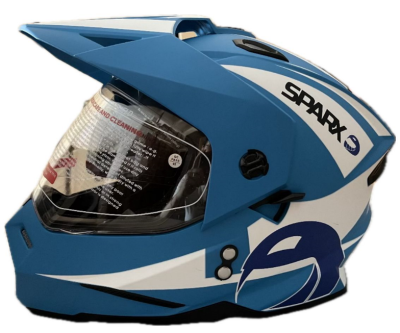 Шлем мото Sparx (Спаркс) Matador синий матовый XS