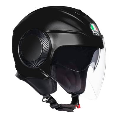 Шлем мото открытый AGV (АГВ) ORBYT MONO Matt Black XS