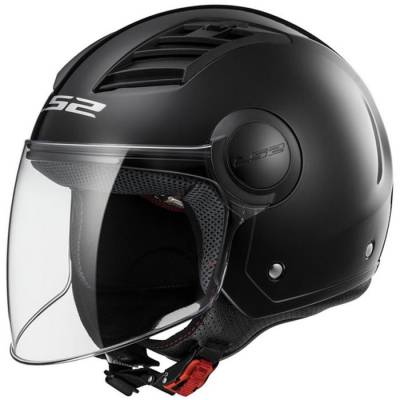 Шлем мото LS2 (ЛС2) OF562 AIRFLOW Solid черный XL