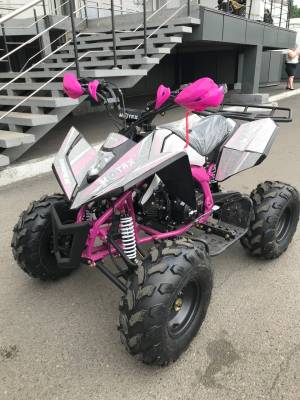 Квадроцикл детский Motax (Мотакс) ATV T - Rex Super LUX 125 чёрный/фиолетовый (машинокомплект)