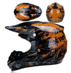 Шлем мото кроссовый детский Motax (Мотакс) G5 чёрный/оранжевый глянцевый M - купить с доставкой, цены в интернет-магазине Мототека