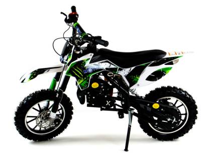 Мотоцикл кроссовый / эндуро Motax (Мотакс) Мини - кросс 50 PS (мех./ст.) белый/зелёный для детей