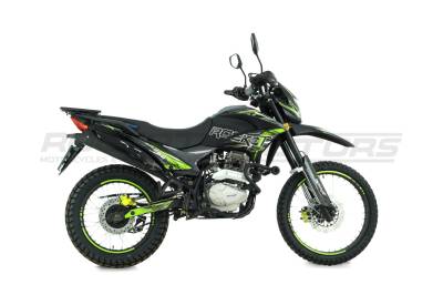 Мотоцикл кроссовый / эндуро ROCKOT (Рокот) XR250 (черный/зеленый, 21/18, ЭПТС)