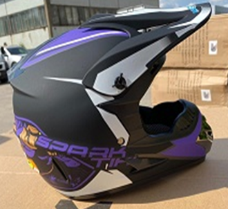 Шлем мото кроссовый детский Motax (Мотакс) G7 чёрный/фиолетовый матовый L - купить с доставкой, цены в интернет-магазине Мототека