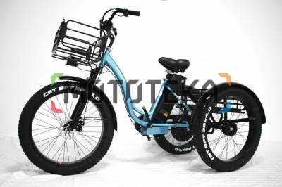 Электровелосипед GreenCamel (ГринКэмел) Трайк-F (R26FAT 1000W 48V 20.3Ah) шины FAT, 7скор Серый