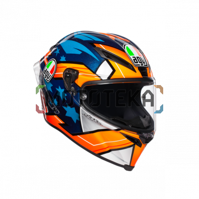 Шлем мото интеграл AGV (АГВ) CORSA R REPLICA Miller 2018 MS