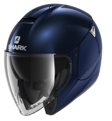 Шлем мото открытый Shark (Шарк) CITYCRUISER DUAL BLANK Blue XS