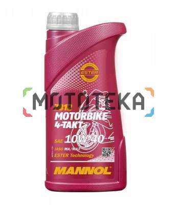 7812 Mannol (Маннол) 4 - TAKT MOTORBIKE 10W - 40 1 л. Синтетическое моторное масло для мотоциклов 10W - 40