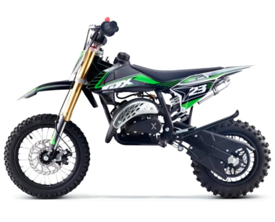 Мотоцикл кроссовый / эндуро Motax (Мотакс) Мини - кросс 60 PS (мех./ст.) белый/зелёный для детей