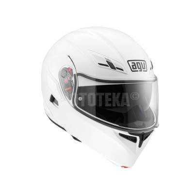 Шлем мото модуляр AGV (АГВ) COMPACT ST MONO White (L)