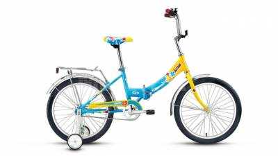 Велосипед Altair (Альтаир) City girl Compact 20 (желтый/синий 20", 1ск)