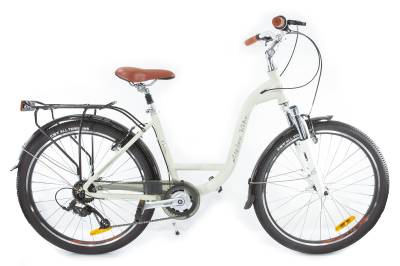 Велосипед городской Alpinebike (Альпинбайк) Costa (2022), M, 26", 7 скоростей белый