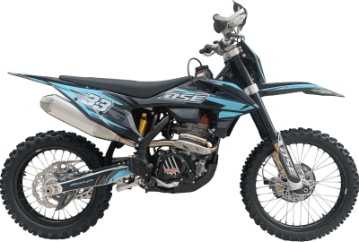 Мотоцикл кроссовый / эндуро BSE (БСЕ) T8 Neon Blue (015)