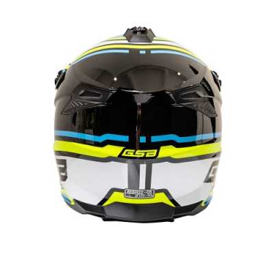 Шлем кроссовый облегчённый GSB XP - 20 MO DESIGN BLU GIALLO - купить с доставкой, цены в интернет-магазине Мототека