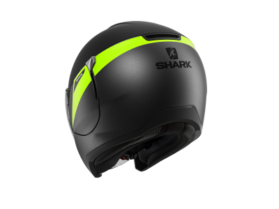 Шлем мото открытый Shark (Шарк) CITYCRUISER KARONN MAT Antracite/Yellow/Black XS - купить с доставкой, цены в интернет-магазине Мототека