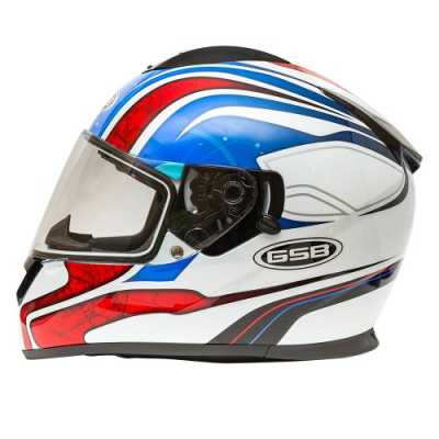 Шлем интеграл GSB G - 350 BLUE RED - купить с доставкой, цены в интернет-магазине Мототека