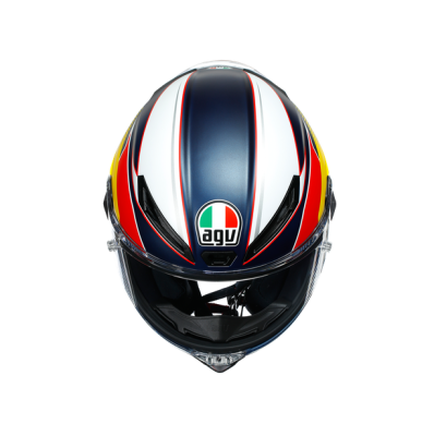 Шлем мото интеграл AGV (АГВ) CORSA R MULTI Supersport Blue/Red/Yellow L - купить с доставкой, цены в интернет-магазине Мототека