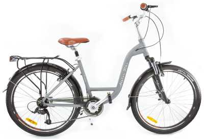 Велосипед городской Alpinebike (Альпинбайк) Costa, M, 26", 7 скоростей серый (2022) - купить с доставкой, по выгодной цене в интернет-магазине Мототека