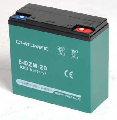 Аккумулятор CHILWEE (Чилви) 12V 6-DZM-20 GEL тяговый 20Ah | Мототека