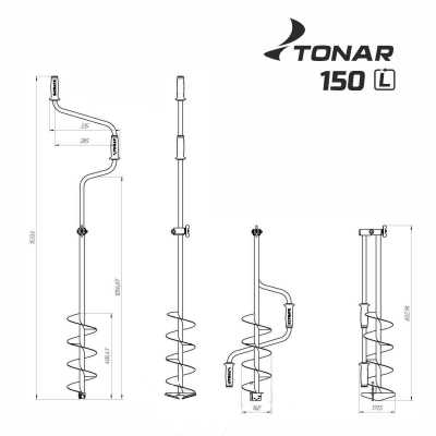 Ледобур Тонар ЛР - 150Д | Мототека