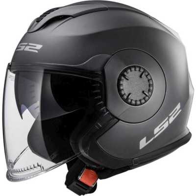 Шлем открытый LS2 (ЛС2) OF570 Verso Black - купить с доставкой, цены в интернет-магазине Мототека