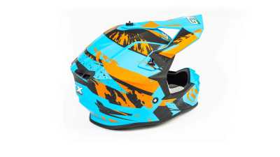 Шлем мото кроссовый GTX 633 (L) #2 BLUE/ORANGE BLACK - купить с доставкой, цены в интернет-магазине Мототека