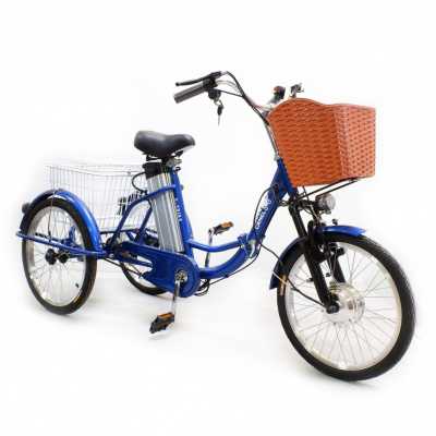 Электровелосипед GreenCamel (ГринКэмел) Трайк-20 (R20 500W 48V 15Ah) Складной, 7скор Красный