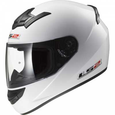 Шлем мото интеграл LS2 (ЛС2) FF352 Rookie Solid White