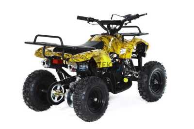 Квадроцикл детский Motax (Мотакс) ATV Mini Grizlik X - 16 [мех] жёлтый камуфляж (машинокомплект) - купить с доставкой, цены в интернет-магазине Мототека