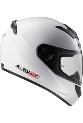 Шлем мото интеграл LS2 (ЛС2) FF352 Rookie Solid White - купить с доставкой, цены в интернет-магазине Мототека