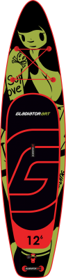 Надувная доска для sup - бординга Gladiator (Гладиатор) TATTOO 12.6 (2021) - купить с доставкой, по выгодной цене в интернет-магазине Мототека
