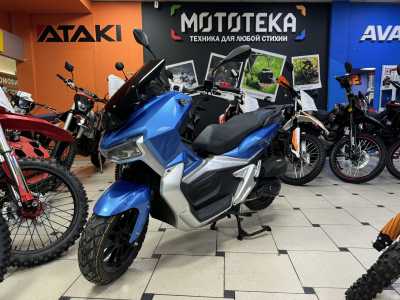 Скутер Мотомир TRACER ADV 50cc (125) синий - купить с доставкой, по выгодной цене в интернет-магазине Мототека